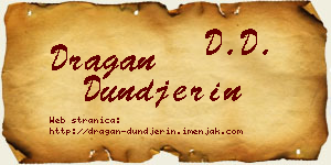 Dragan Dunđerin vizit kartica
